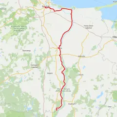 Trasa rowerowa wzdłuż Wisły od Gdańska przez Malbork do Kwidzyna, prowadząca przez obszary Natura 2000.