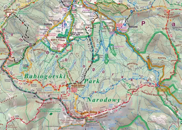 Szlak turystyczny przez **Beskid Żywiecki** prowadzi przez malownicze szczyty, w tym Babia Górę, oferując piękne widoki.